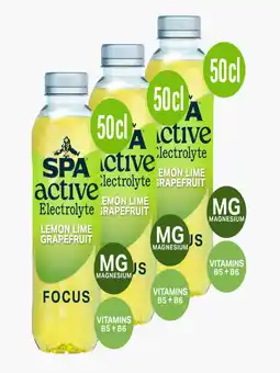 Flink Spa Active lemon lime grapefruit 1L 3x aanbieding