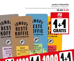 Jumbo Jumbo's filterkoffie aanbieding