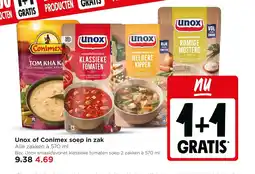Jumbo Unox of Conimex soep in zak aanbieding