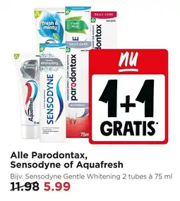 Jumbo Alle Parodontax, Sensodyne of Aquafresh aanbieding