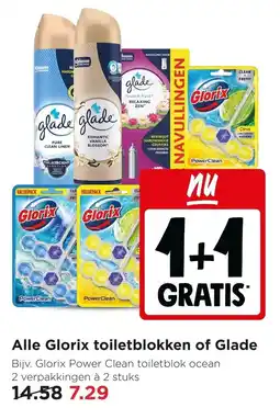 Jumbo Alle Glorix toiletblokken of Glade aanbieding