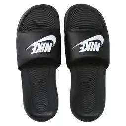 Wehkamp Nike Victori One badslippers met logo zwart/wit aanbieding