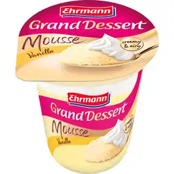 Jumbo Ehrmann Grand Dessert Mousse Sahnetopping Vanille 170g aanbieding