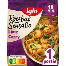 Jumbo Iglo Roerbak Sensatie Noodles Lime Curry 450g aanbieding