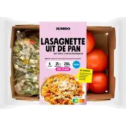 Jumbo Jumbo Lasagnette uit de Pan Verspakket 4 Personen aanbieding