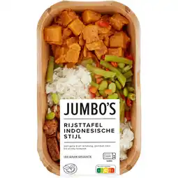Jumbo Jumbo's Verse Maaltijd Rijsttafel Indonesische Stijl 450 g aanbieding