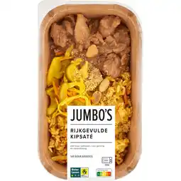 Jumbo Jumbo's Verse Maaltijd Rijkgevulde Kipsaté 450 g aanbieding