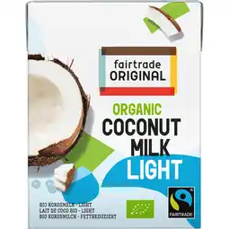 Jumbo Fairtrade Original Bio Kokosmelk - Light 375 ml aanbieding
