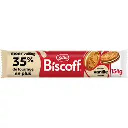 Jumbo Lotus Biscoff speculoos koek sandwich vanille 154 g aanbieding