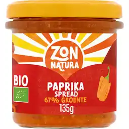 Jumbo Zonnatura Bio Paprika Spread 135 g aanbieding