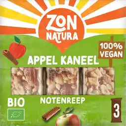 Jumbo Zonnatura Biologische Notenrepen Appel Kaneel aanbieding