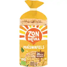 Jumbo Zonnatura Bio Maïswafels 100 g aanbieding