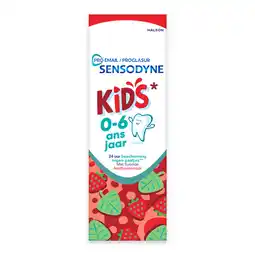 Jumbo Sensodyne Proglasur Kids Aardbeiensmaak Tandpasta 0-6 Jaar 50 ML aanbieding