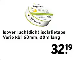 GAMMA Isover luchtdicht isolatietape Vario kb1 aanbieding