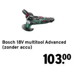 GAMMA Bosch 18V multitoool Advanced aanbieding