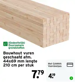 GAMMA Bouwhout vuren aanbieding