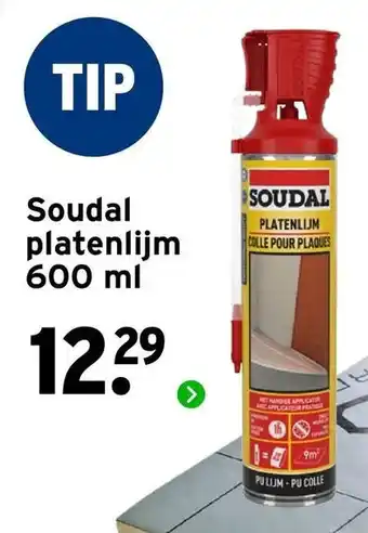 GAMMA Soudal platenlijm aanbieding