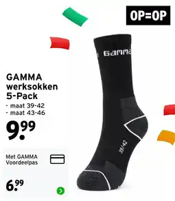 GAMMA Gamma werksokken aanbieding