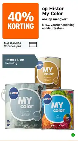 GAMMA Histor my color aanbieding