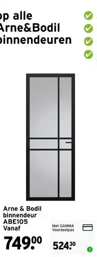 GAMMA Arne & Bodil binnendeur ABE105 aanbieding