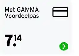 GAMMA gamma voordeelpas aanbieding