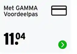 GAMMA Met GAMMA Voordeelpas aanbieding