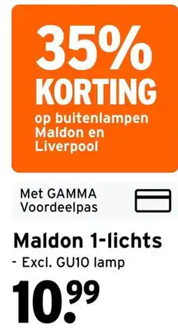 GAMMA Maldon 1-lichts aanbieding