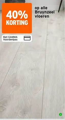 GAMMA Bruynzeel vloeren aanbieding