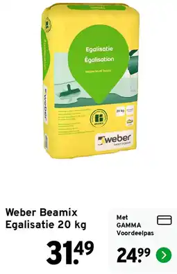 GAMMA Weber Beamix Egalisatie aanbieding