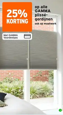 GAMMA gamma plissé-gordijnen aanbieding