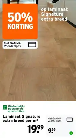 GAMMA Laminaat Signature aanbieding