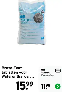 GAMMA Broxo Zout-tabletten voor Waterontharder... aanbieding