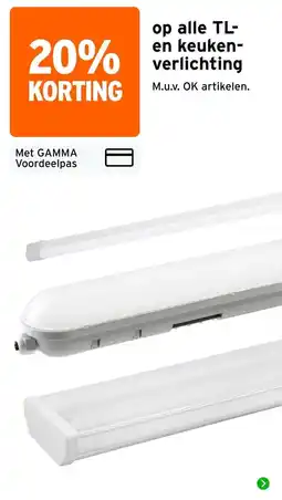 GAMMA gamma tl en keukenverlichting aanbieding
