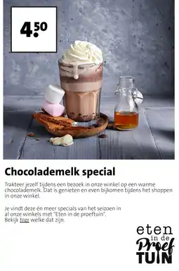Intratuin et en de proeftuin chocolademelk special aanbieding