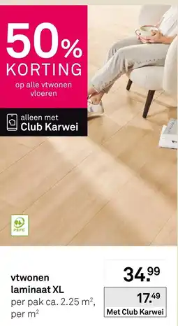 Karwei Vtwonen laminaat XL aanbieding