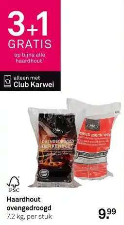 Karwei Haardhout ovengedroogd aanbieding