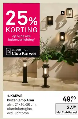 Karwei Karwei buitenlamp aran aanbieding
