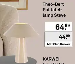 Karwei Theo-Bert Pot tafellamp Steve aanbieding