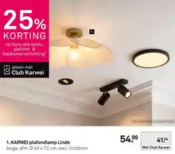 Karwei KARWEI plafondlamp Linde aanbieding