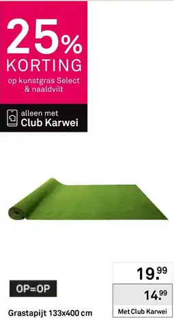 Karwei Club Karwei grastapijt aanbieding