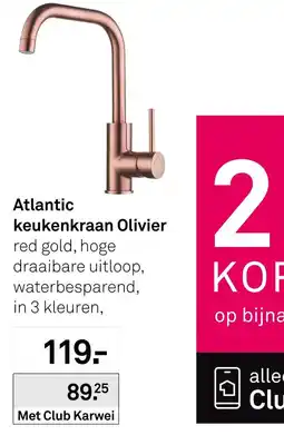 Karwei Atlantic keukenkraan Olivier aanbieding