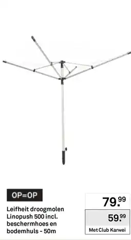 Karwei Leifheit Linopush 500 aanbieding