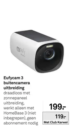 Karwei eufy Eufycam 3 buitencamera aanbieding