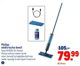Makro Philips elektrische dweil aanbieding