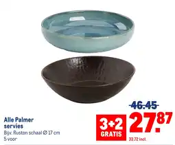 Makro Alle Palmer servies aanbieding