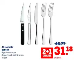 Makro Alle Amefa bestek aanbieding
