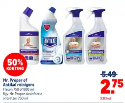 Makro Mr. Proper of Antikal reinigers aanbieding