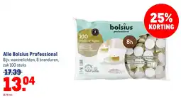 Makro bolsius professional waxine lights aanbieding