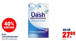 Makro Dash wasmiddelpoeder aanbieding