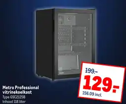 Makro Metro Professional vitrinekoelkast aanbieding